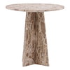 Caldwell Bistro Table Beige, Dining Table by Dovetail, 30" width x 30" height x 30" depth thumbnail 1