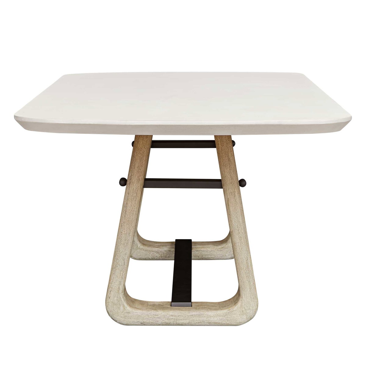 Circa Concrete Outdoor Dining Table, Outdoor Table by Uttermost, 7'3" width x 2'6" height x 3'6" depth View 5