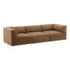 Magda Sofa Brown, Sofas & Sectional by Dovetail, 113.5" width x 29.2" height x 40.5" depth thumbnail 1
