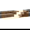 Magda Sofa Brown, Sofas & Sectional by Dovetail, 113.5" width x 29.43" height x 40.5" depth thumbnail 1