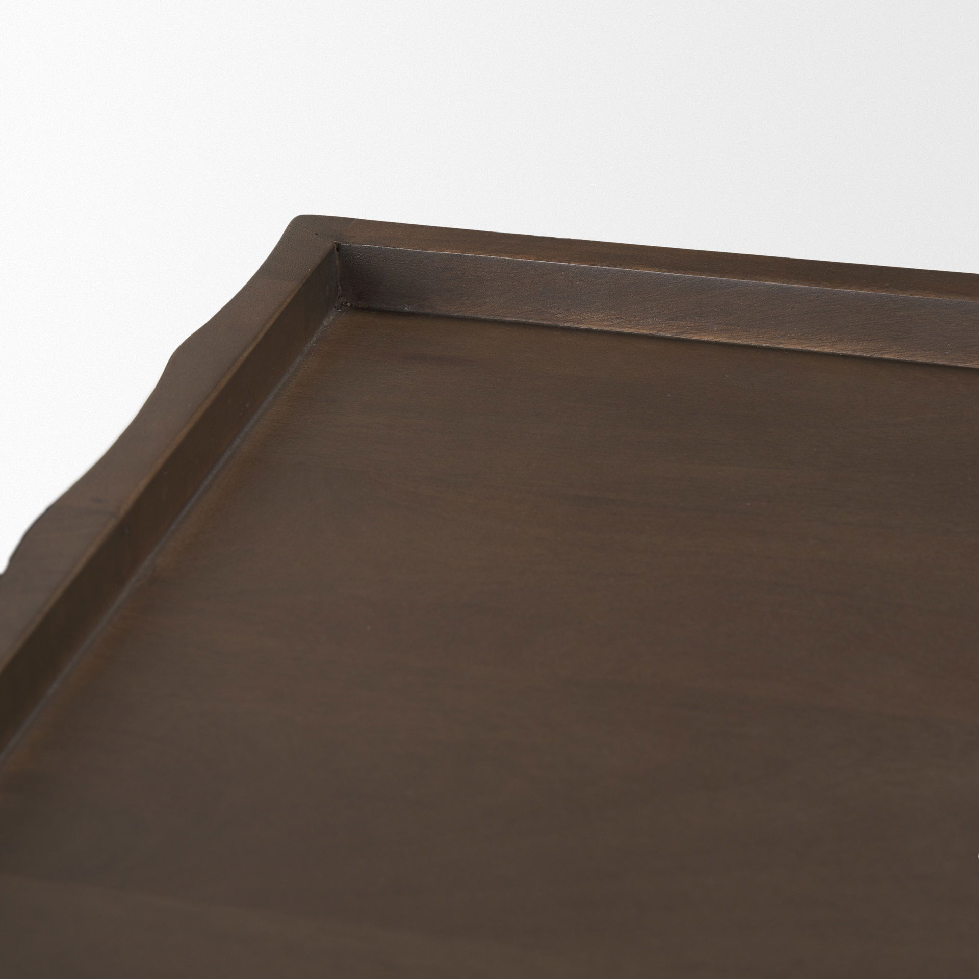 Swanson Dark Brown Wooden Scalloped Sideboard large image 