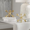Harlan Brass Objects Set/2, Tabletop Decor by Uttermost, 6.5" width x 5.5" height x 6.5" depth thumbnail 2