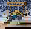 Temple Garden Navy Blue Peel & Stick Wallpaper thumbnail 2