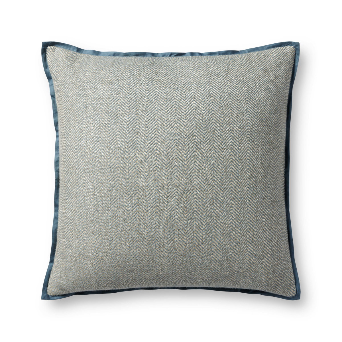 Jean Stoffer x Loloi Blue Pillow, Decorative Pillow, 22" length x 22" width View 1