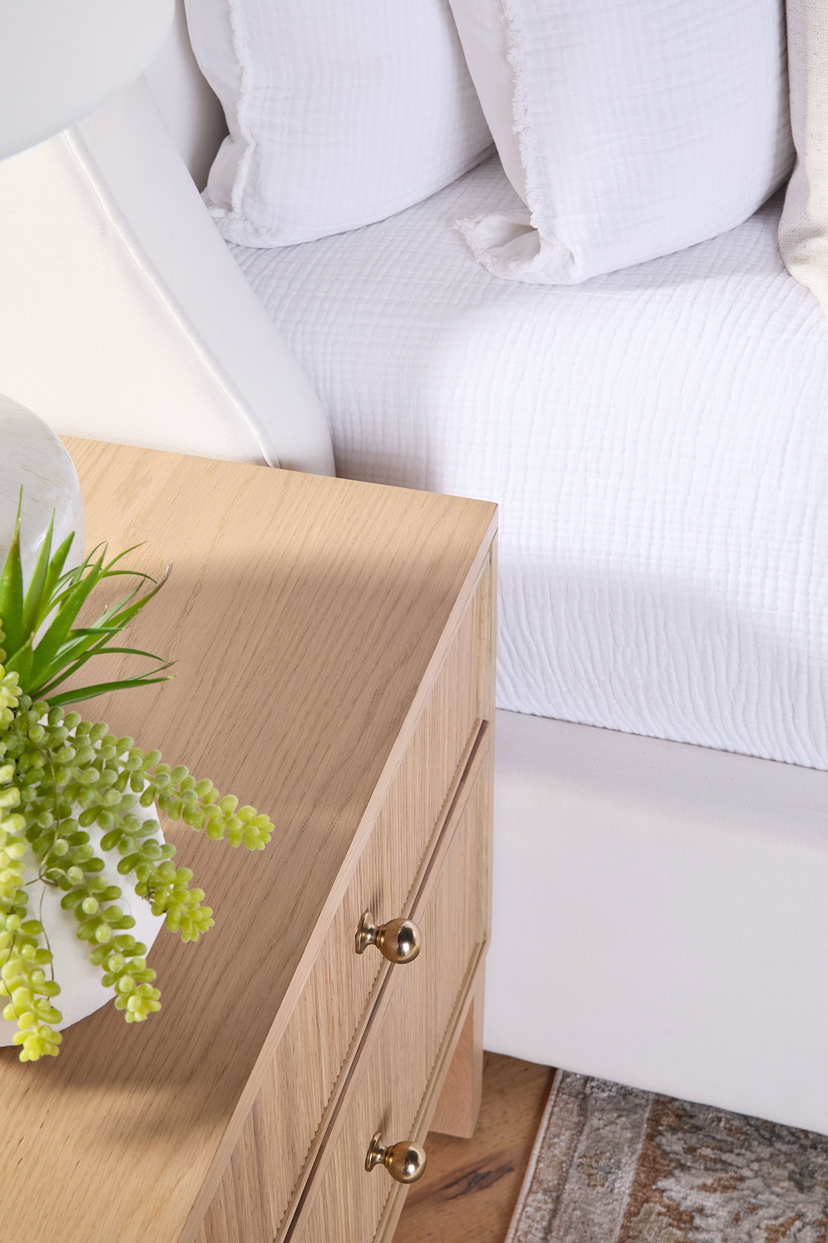 Highland 2-Drawer Nightstand, by Essentials for Living, 23" width x 24" height x 17" depth View 12