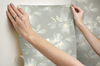Midnight Blooms Light Blue & Grey Peel & Stick Wallpaper thumbnail 7