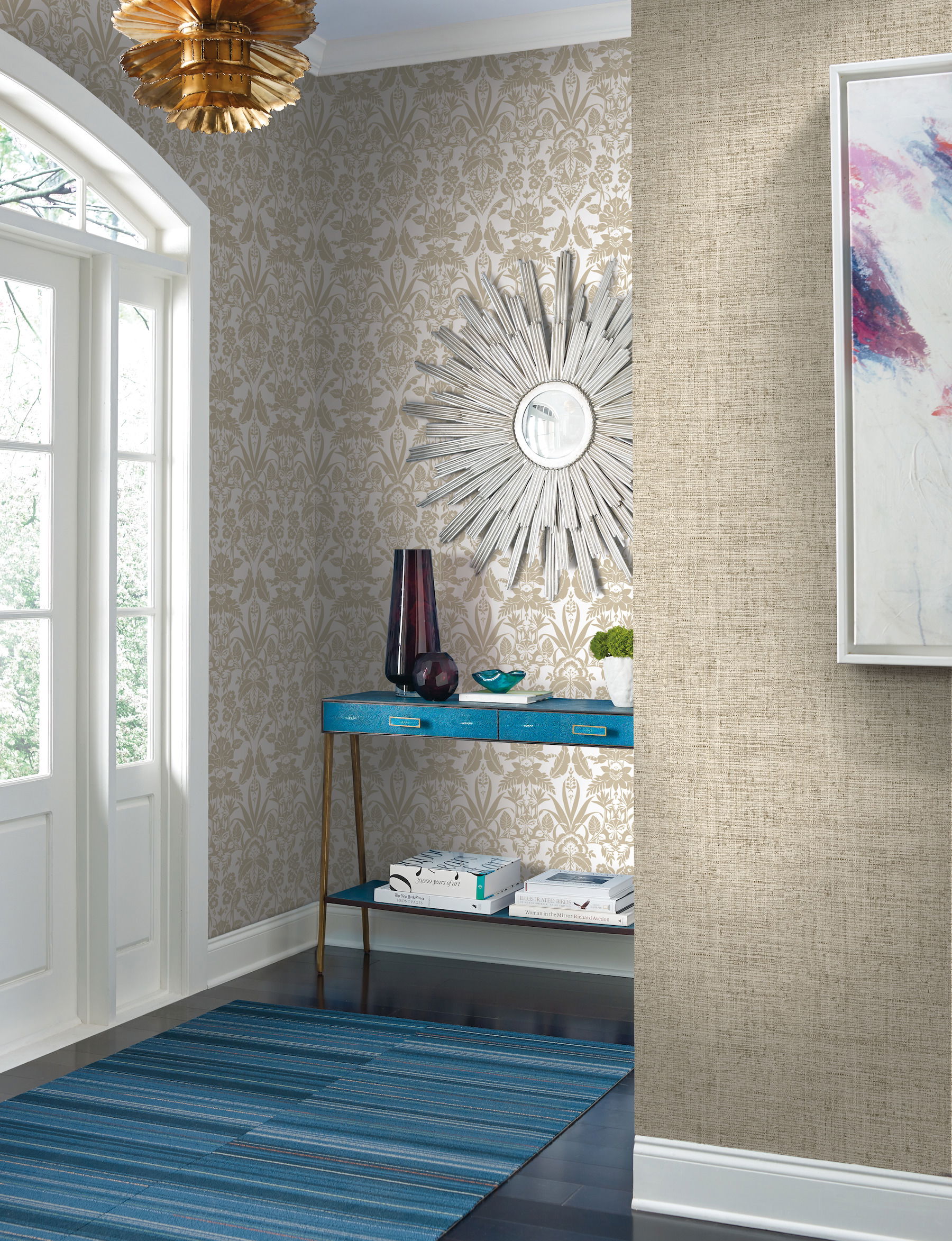 Papyrus Weave Beige Wallpaper large image 