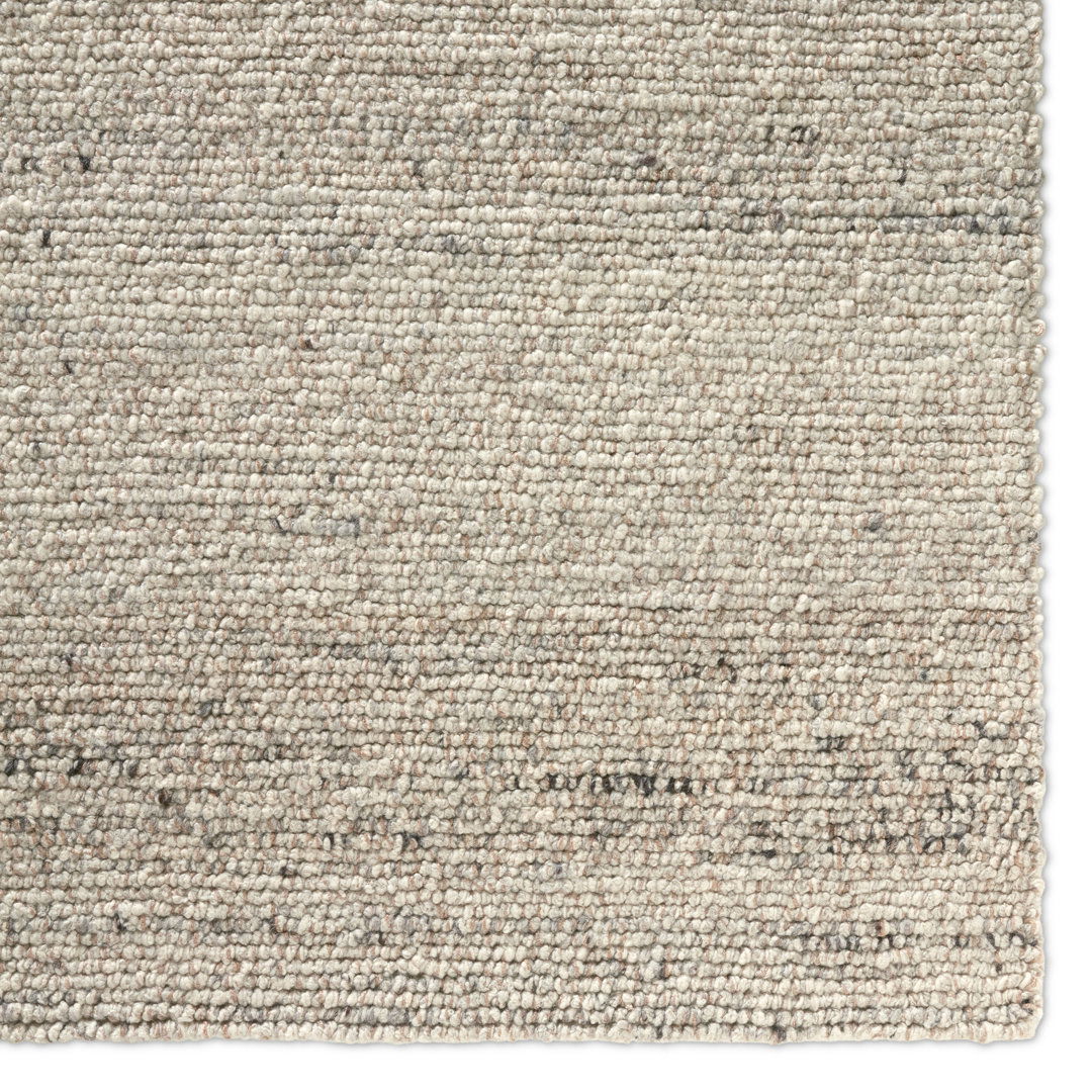 Jaipur Living Burch NVA01 Handmade Solid Cream and Light Gray Area Rug (6'x9') large image 