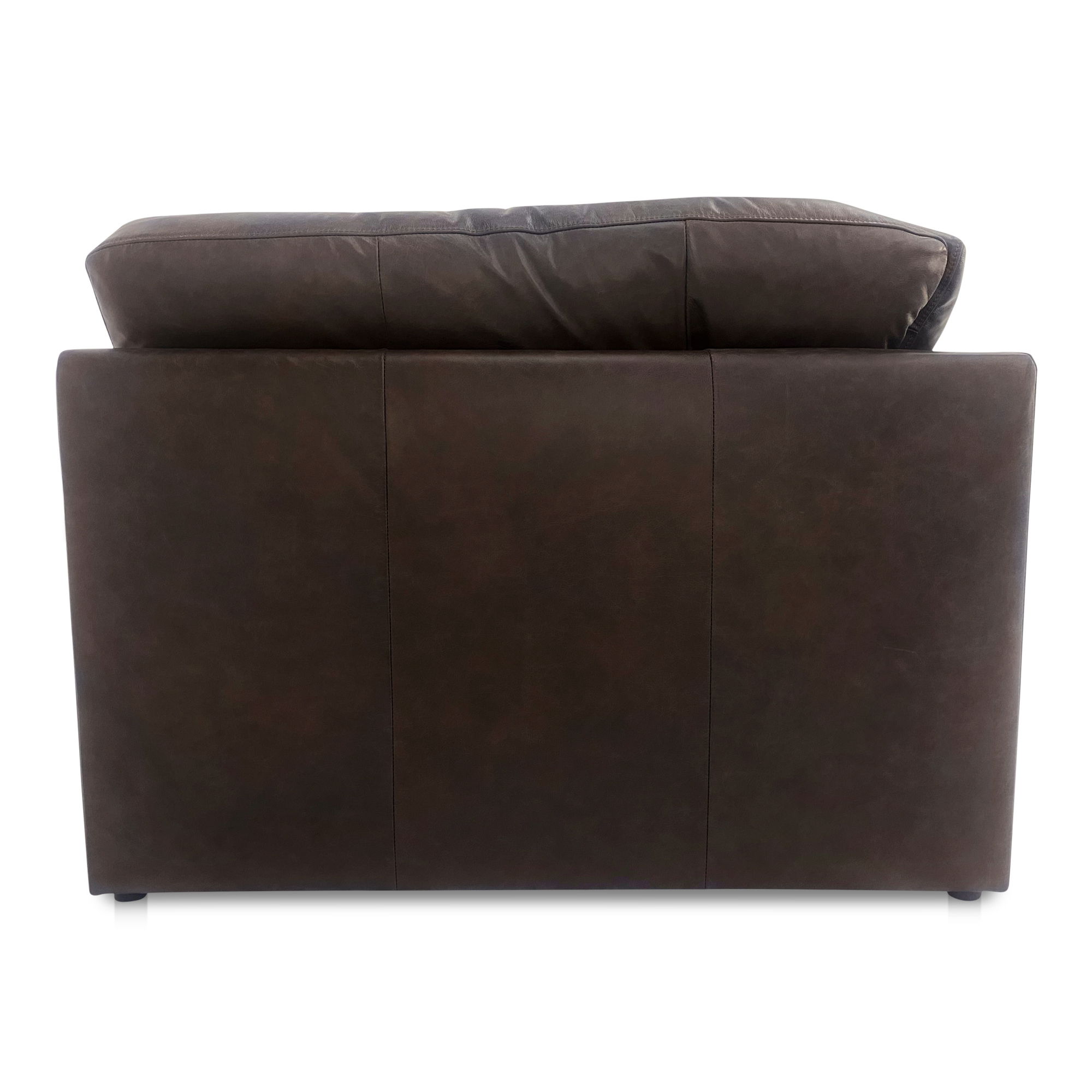 Thurlow Corner Chair Espresso Brown Leather large image 