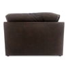 Thurlow Corner Chair Espresso Brown Leather thumbnail 1