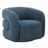 Junie Blue Swivel Barrel Chair, Furniture by Uttermost, 34.5" width x 29" height x 33" depth thumbnail 7