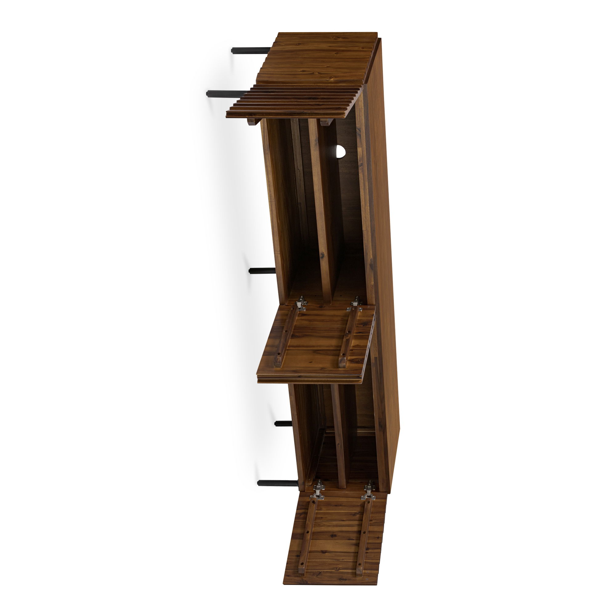 Lincoln Media Cabinet Brown large image 