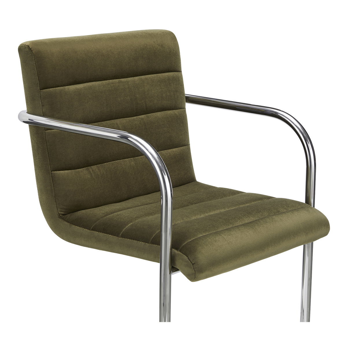 Pedro Dining Chair Green Mohair Set Of Two, by Moe's Home, 21.7" width x 33.5" height x 23" depth View 6