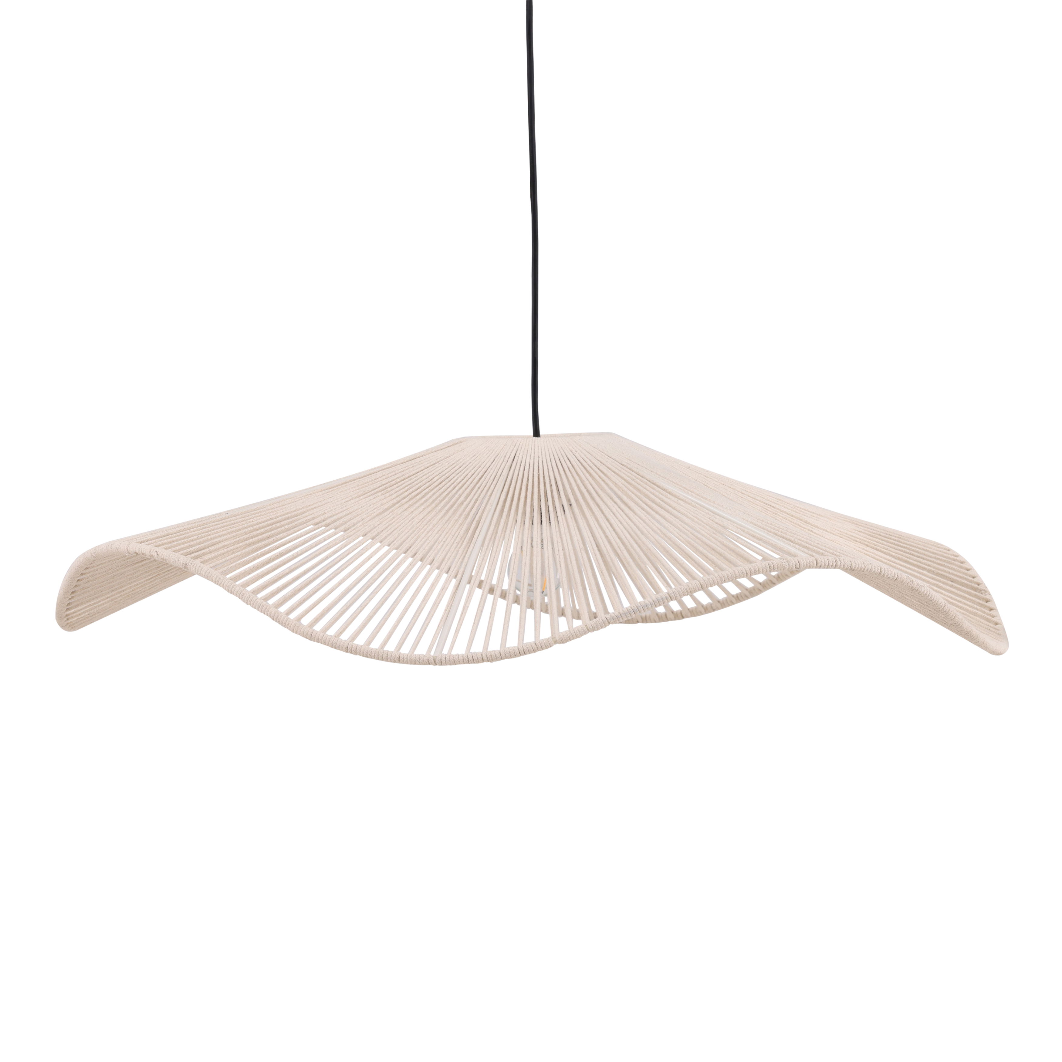 Jackie Pendant Light Cream, by Dovetail, 31" width x 6.75" height x 30.75" diameter x 31" depth View 1