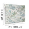 Handpainted Songbird Turquiose Peel & Stick Wallpaper thumbnail 7