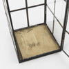 Gamfield  Medium Black Metal and Glass Lantern, Lighting by Mercana, 6.1" length x 6.1" width x 13.39" height thumbnail 12