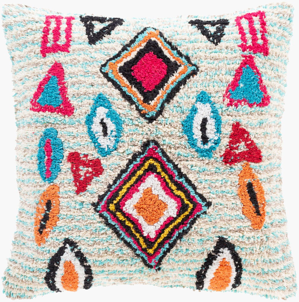 Settat Accent Pillow Down, Decorative Pillow by Surya, 20" length x 20" width