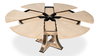 Tower Jupe Dining Table Med Bleached Oak, by Sarreid, 4'7" length x 4'7" width x 2'6" height thumbnail 8