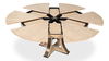 Tower Jupe Dining Table,Med,Bleached Oak, by Sarreid, 55" length x 55" width x 30" height thumbnail 8