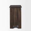 Wallen Solid Dark Brown Wood 3 Drawer Accent Cabinet, Cabinets & Chest by Mercana, 36" length x 18" width x 31" height thumbnail 4
