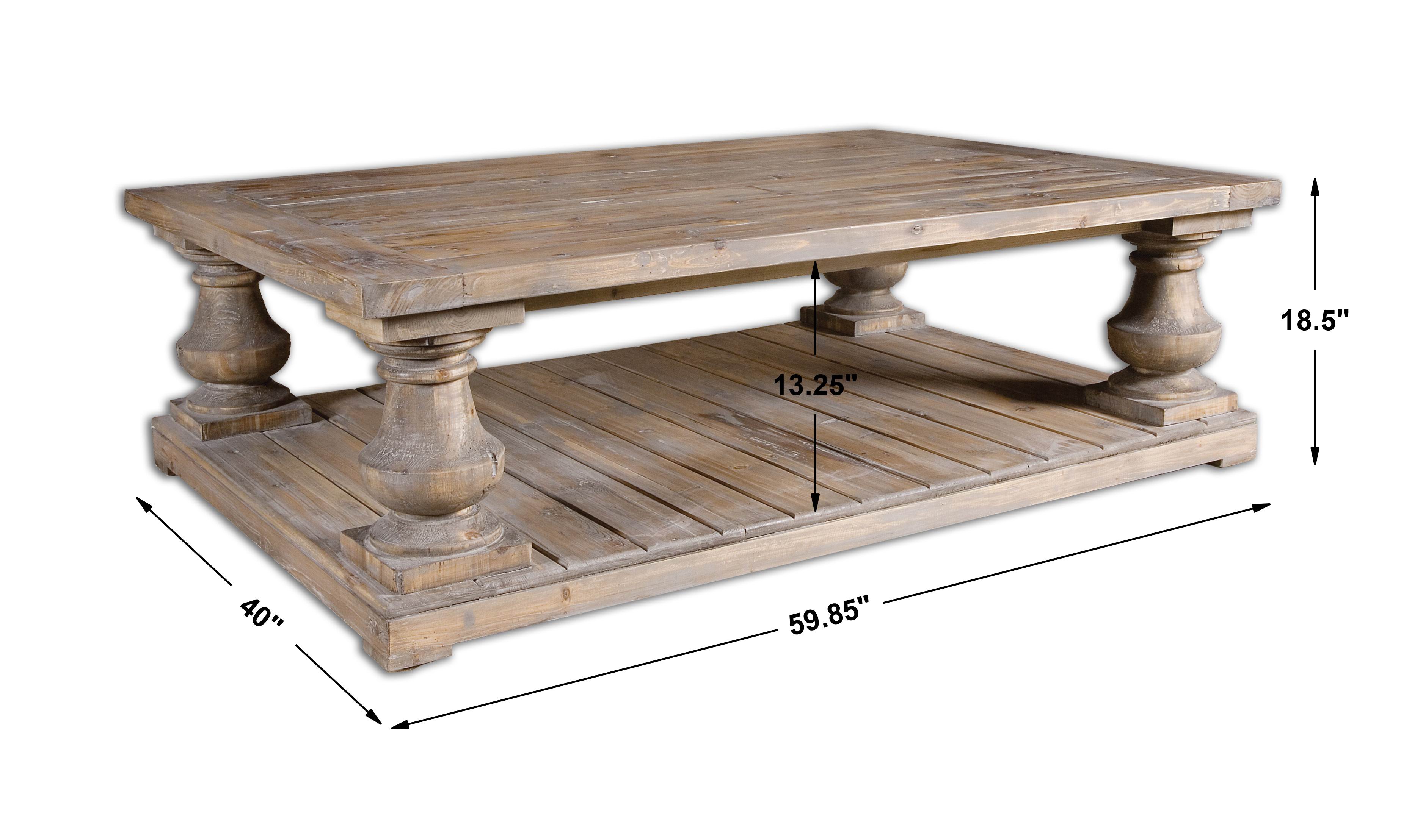 Stratford Rustic Cocktail Table thumbnail 2