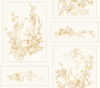 The Magnolia Brown & White Wallpaper, by York Wall, 27' length x 2'3" width x 0.02" depth thumbnail 1