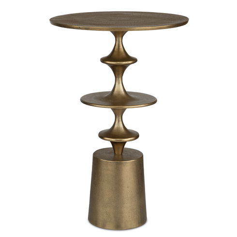 Flight Brass Accent Table