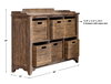 Ardusin Driftwood Hobby Cupboard, Cabinets & Chest by Uttermost, 48" width x 35" height x 14" depth thumbnail 3