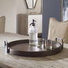 Reine Round Wooden Tray, Decorative Tray by Uttermost, 23.5" width x 4.25" height x 23.5" depth thumbnail 5