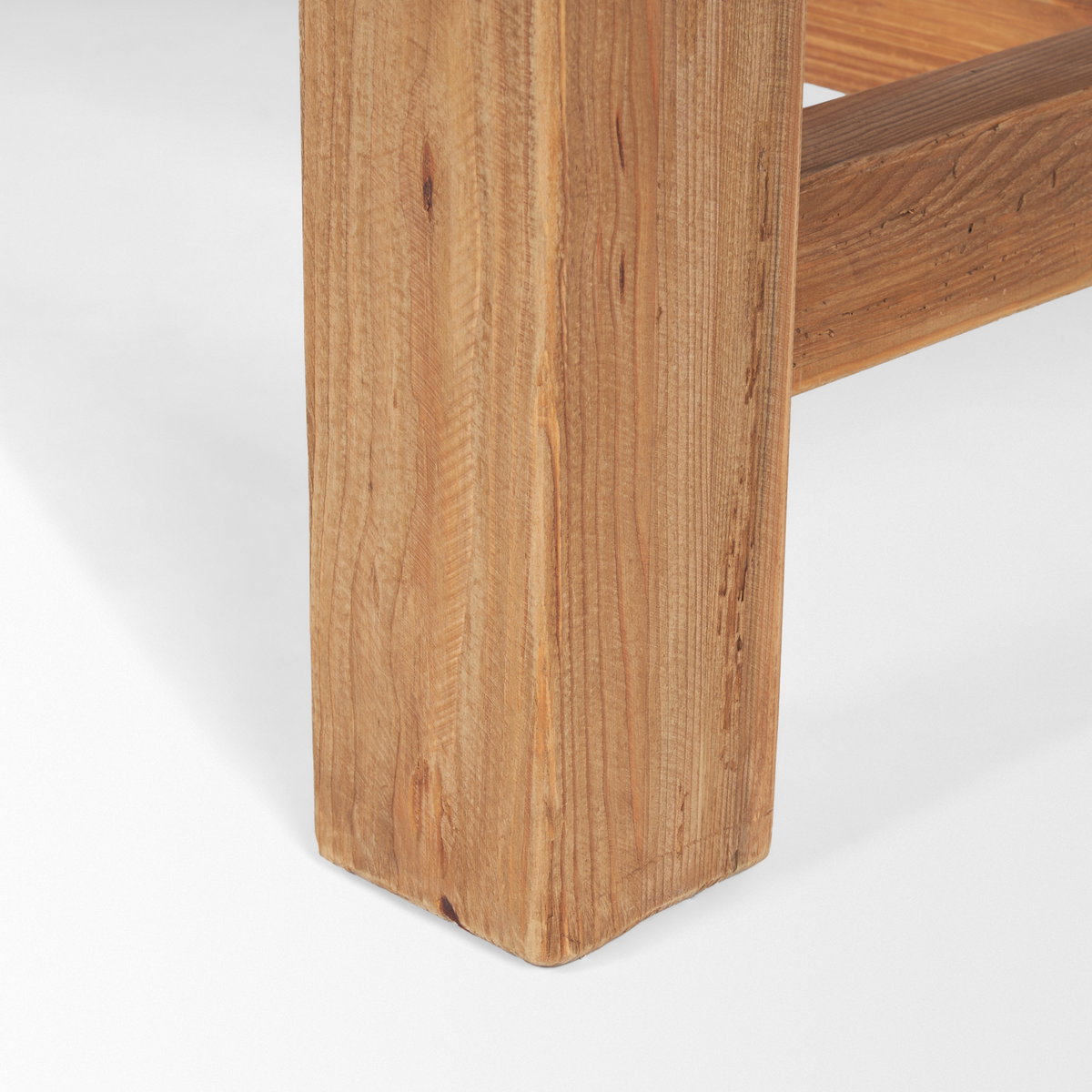 Stetson 94.5'L x 39'W Rectangular Trestle Dining Table | Natural Brown Wood | Seats 8, by Mercana, 94.5" length x 39" width x 30" height View 11