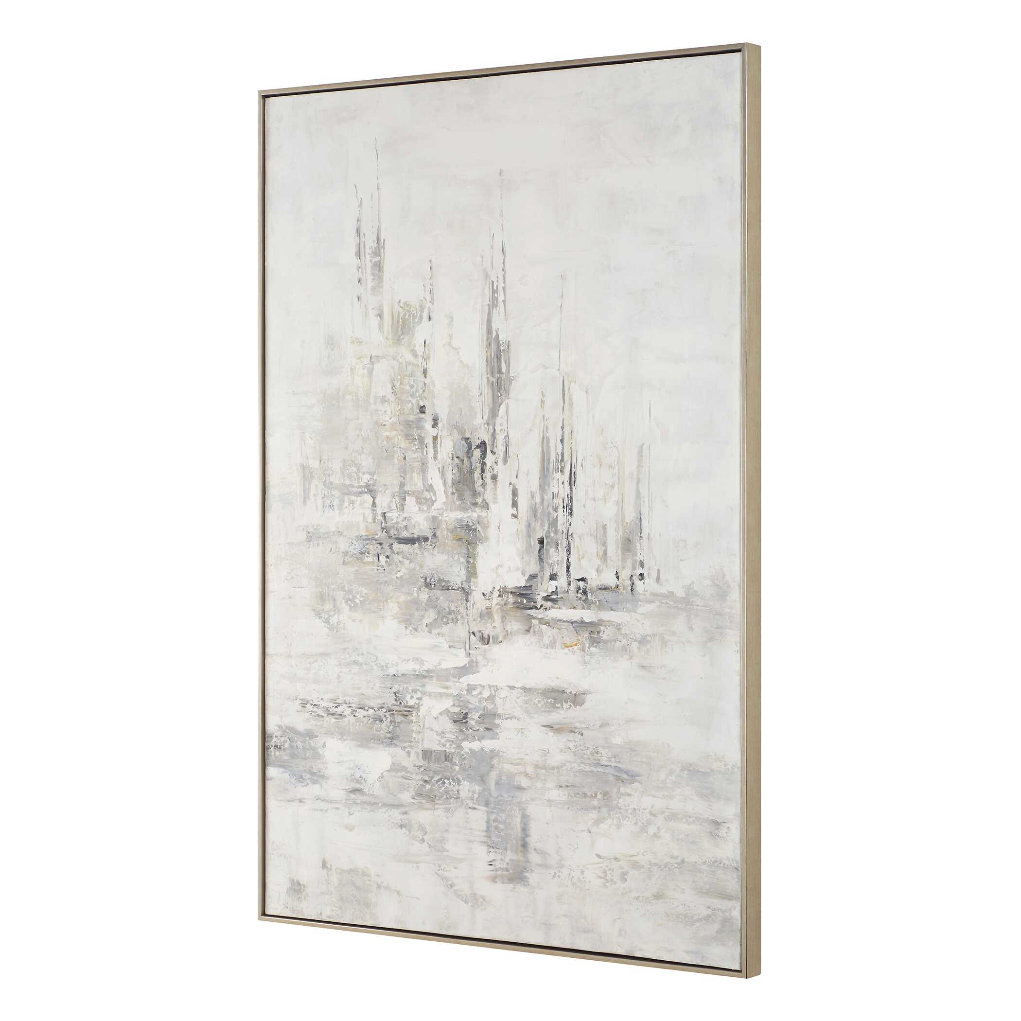 Hours In Silence Abstract Art, Painting by Uttermost, 41" width x 61" height x 2" depth View 4