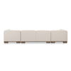 June U Shaped Modular Sectional Oatmeal, Sectional Sofa by Moe's Home, 150" width x 30" height x 110" depth thumbnail 4