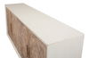 Hollis 4 Door Sideboard, Ant.White, Cabinets & Sideboard by Sarreid, 80" length x 19" width x 33" height thumbnail 10