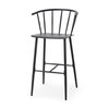 Colin Backless 42.1in Seat Counter Stool | Black Metal with Arm, Counter & Bar Stool by Mercana, 21" length x 22.8" width x 42.13" height thumbnail 1