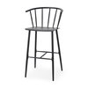Colin Black Metal Bar Stool, Counter & Bar Stool by Mercana, 21" length x 22.8" width x 42.13" height thumbnail 1