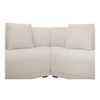Fraser 3 Piece Modular Sectional With Slipper Off White, Sectional Sofa by Moe's Home, 163" width x 31.5" height x 34.29" depth thumbnail 4
