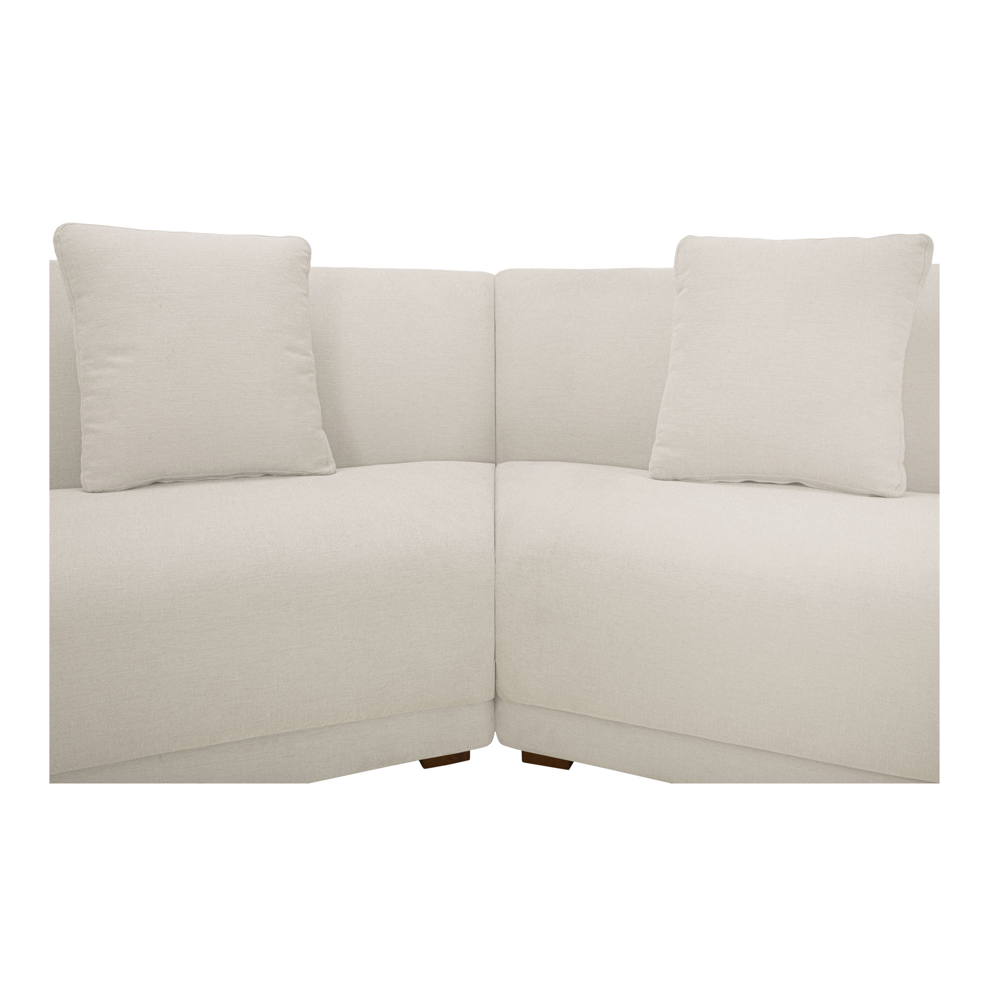 Fraser 3 Piece Modular Sectional With Slipper White, Sectional Sofa by Moe's Home, 163" width x 31.5" height x 34.29" depth View 4