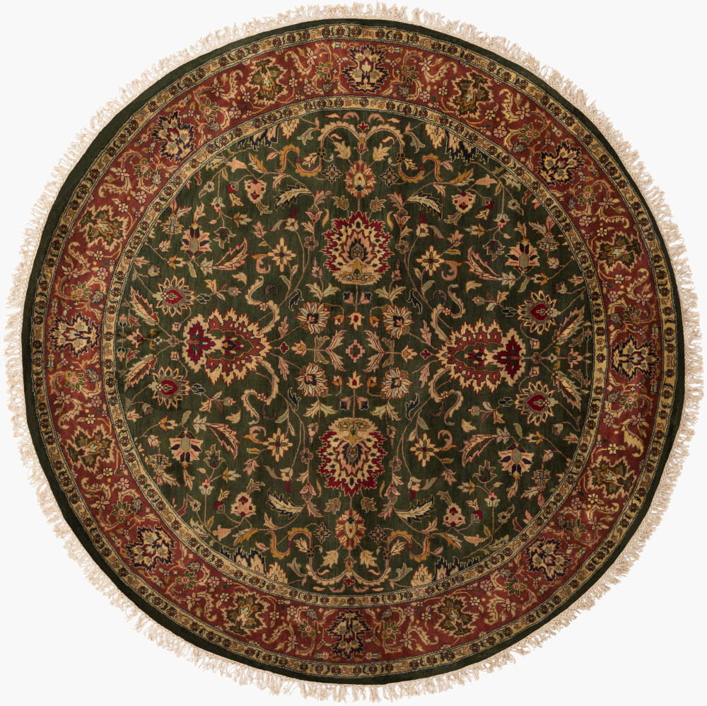 Taj Mahal Handmade Rug, by Surya, 8' length x 8' width