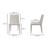Calla Dining Chair Light Grey - Set Of Two thumbnail 10