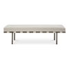 Carson Dining Bench Beige, Benche by Moe's Home, 69" width x 20" height x 18" depth thumbnail 1