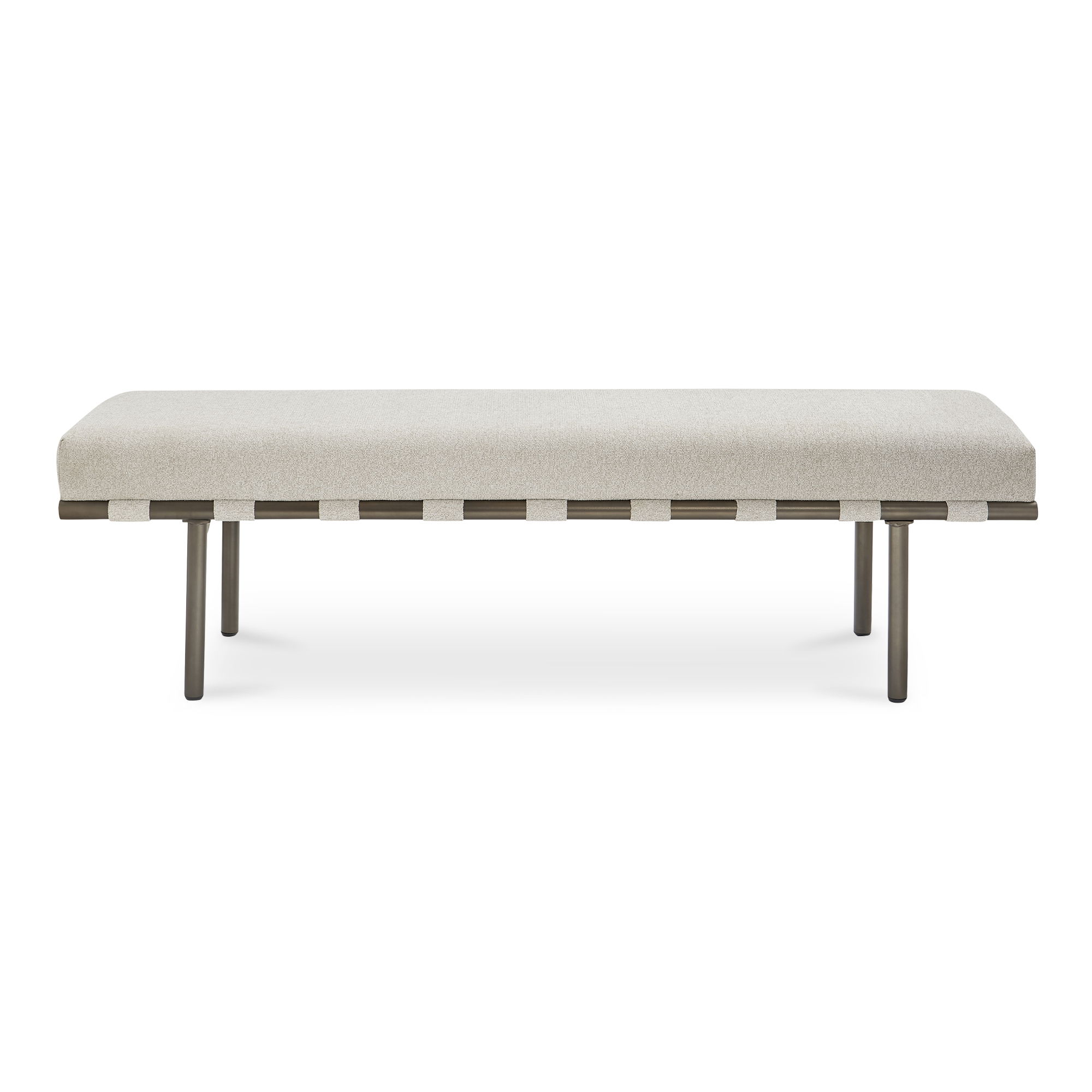 Carson Dining Bench Beige large image 