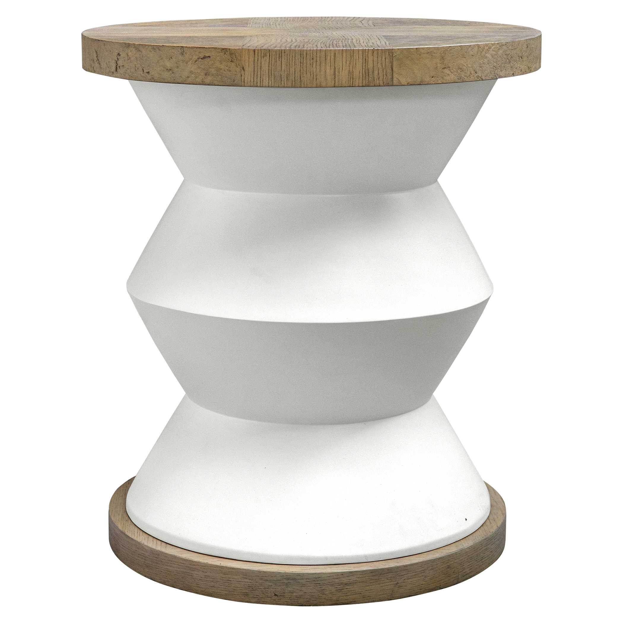 Spool Geometric Side Table, Furniture by Uttermost, 20" width x 23" height x 20" depth View 4