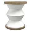 Spool Geometric Side Table, Furniture by Uttermost, 20" width x 23" height x 20" depth thumbnail 4