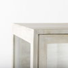 Arelius 36L x 18.75W x 63H White Wood with Gold Metal Base Display Cabinet, Cabinets & Sideboard by Mercana, 36" length x 18.75" width x 63" height thumbnail 7
