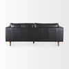 Svend  Black Leather Sofa, Sofas & Sectional by Mercana, 88" length x 38" width x 34" height thumbnail 7