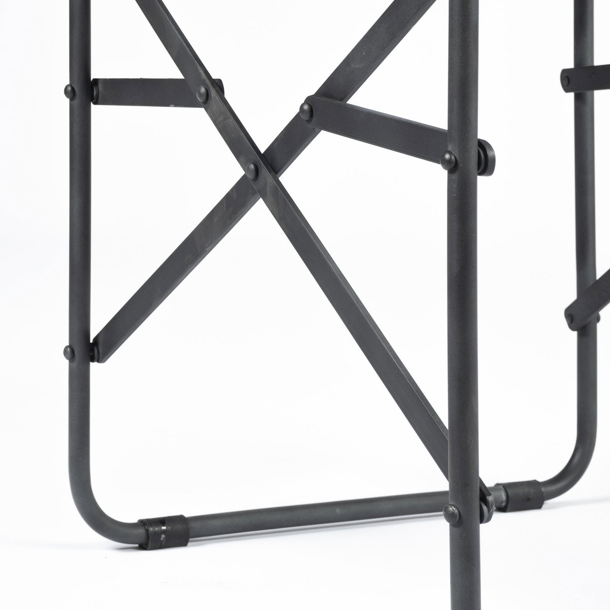 Direttore Curved Back Dining Side Chair | Black Leather with Black Iron, Dining Chair by Mercana, 19.25" length x 20" width x 31" height View 15