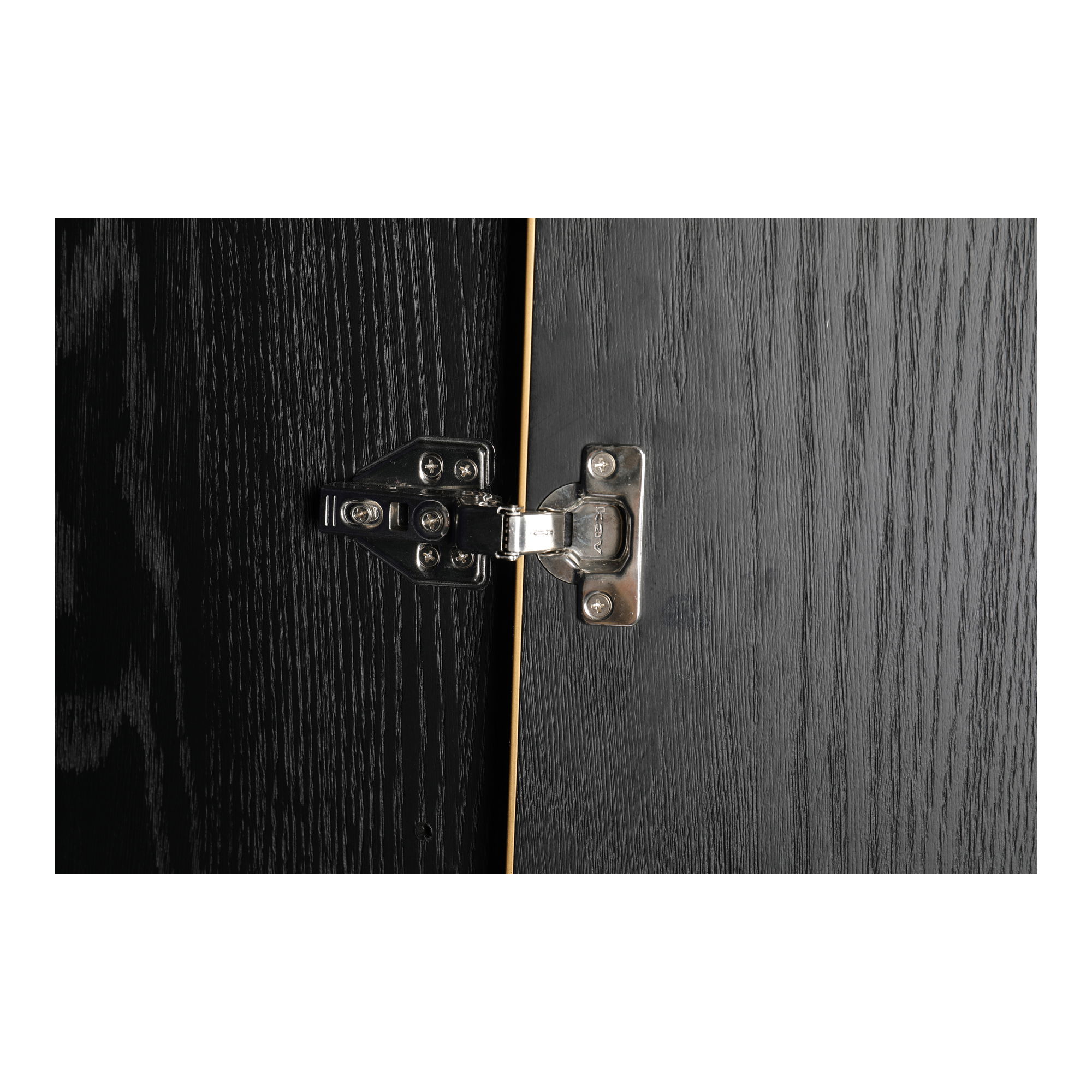 Mako Bar Cabinet Grey, Cabinets & Sideboard by Moe's Home, 38" width x 71" height x 18" depth View 9