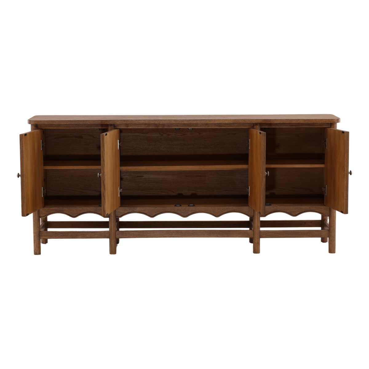 Phoebe Sideboard Dark Brown, Sideboards & Buffet by Dovetail, 78" width x 34.25" height x 18.1" depth View 5