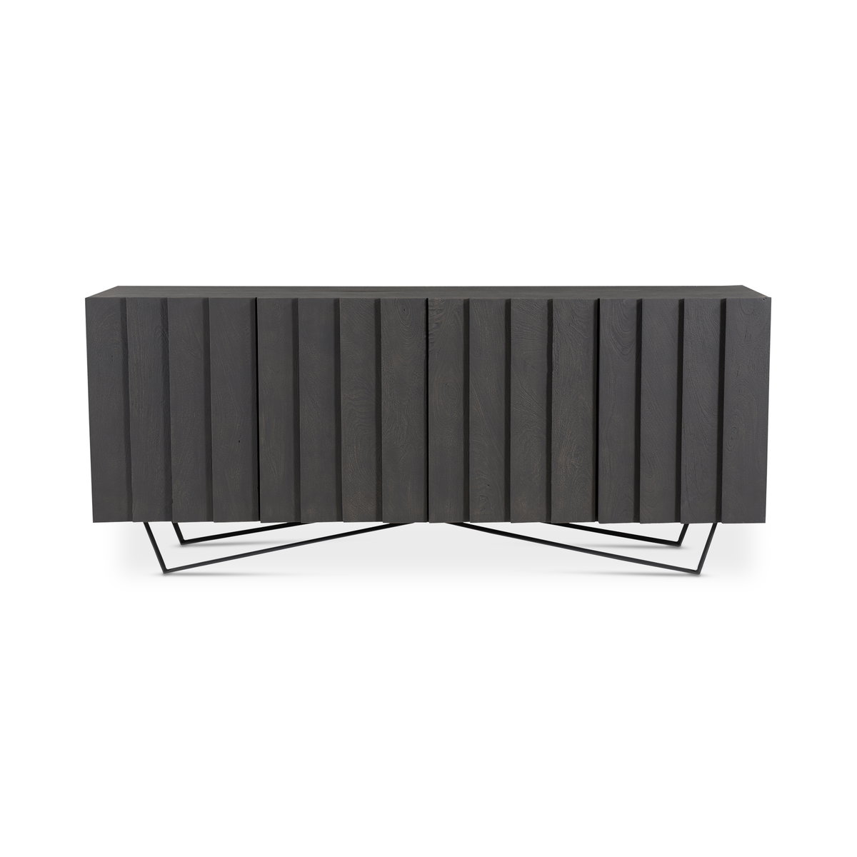 Brolio Sideboard Charcoal, Cabinets & Sideboard by Moe's Home, 71" width x 30" height x 16" depth View 1
