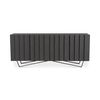 Brolio Sideboard Charcoal, Cabinets & Sideboard by Moe's Home, 71" width x 30" height x 16" depth thumbnail 1